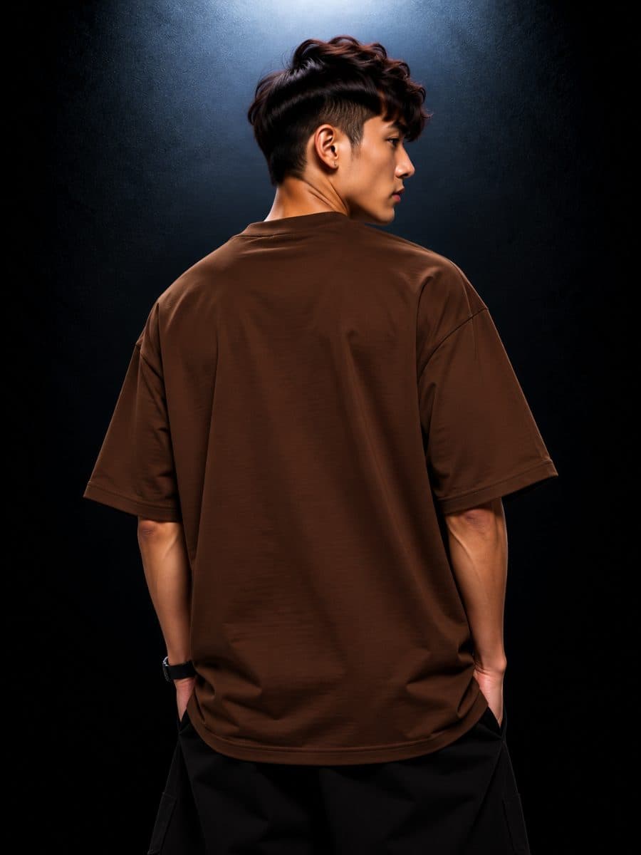 Signature Men Oversized Fit in black in brown — view 3