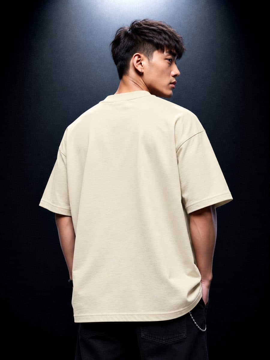 North East Division Oversized Fit in beige — view 3