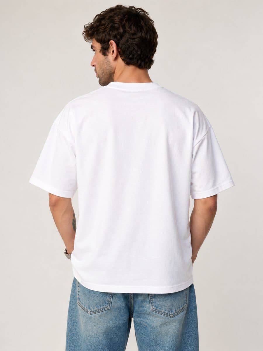 Offline Men Oversized Fit in white — view 3